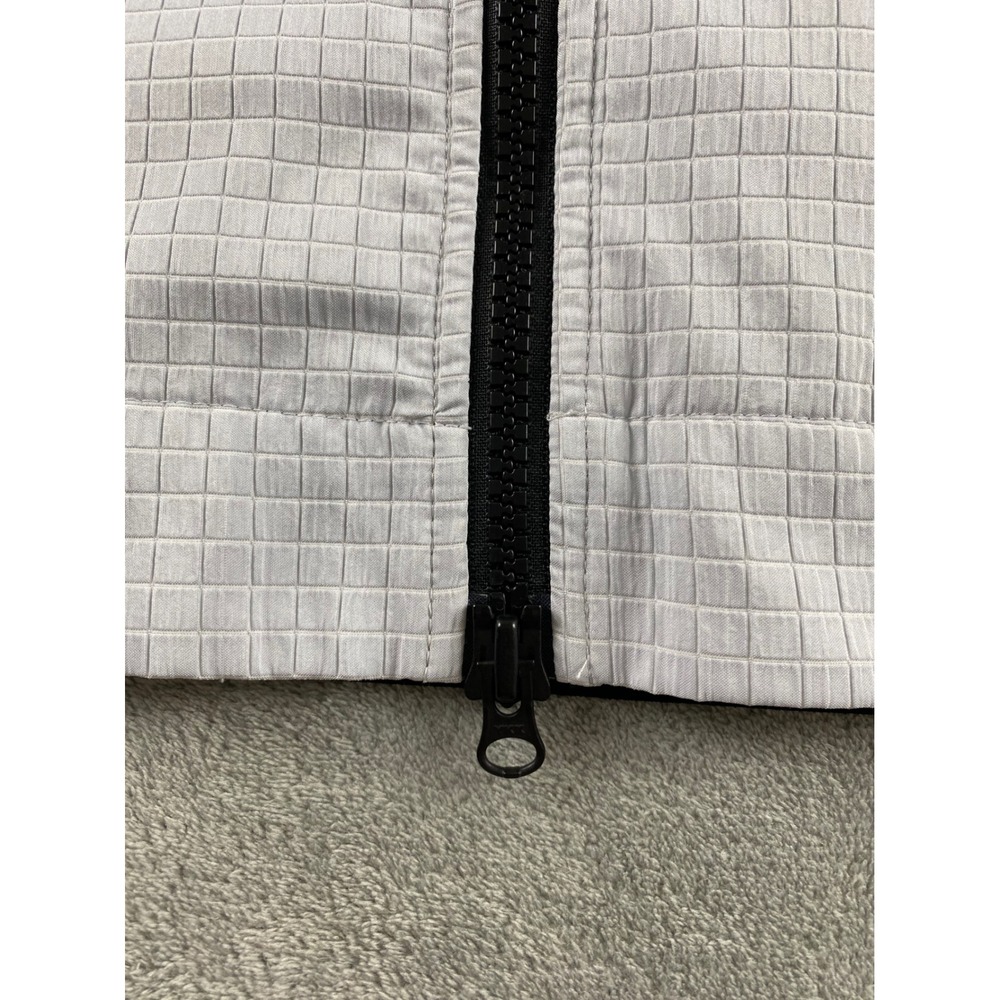 Nike Tech Pack Men XL Bomber Jacket Grey Grid Full Zip Textured Sportswear Coat - Picture 8 of 16